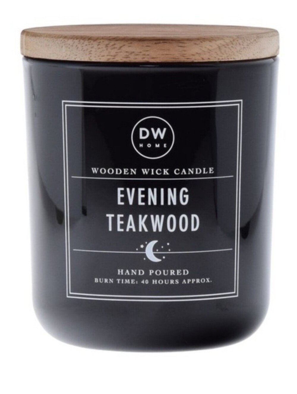 DW Home Evening Teakwood Candle in Charcoal Jar Single Wick NWT